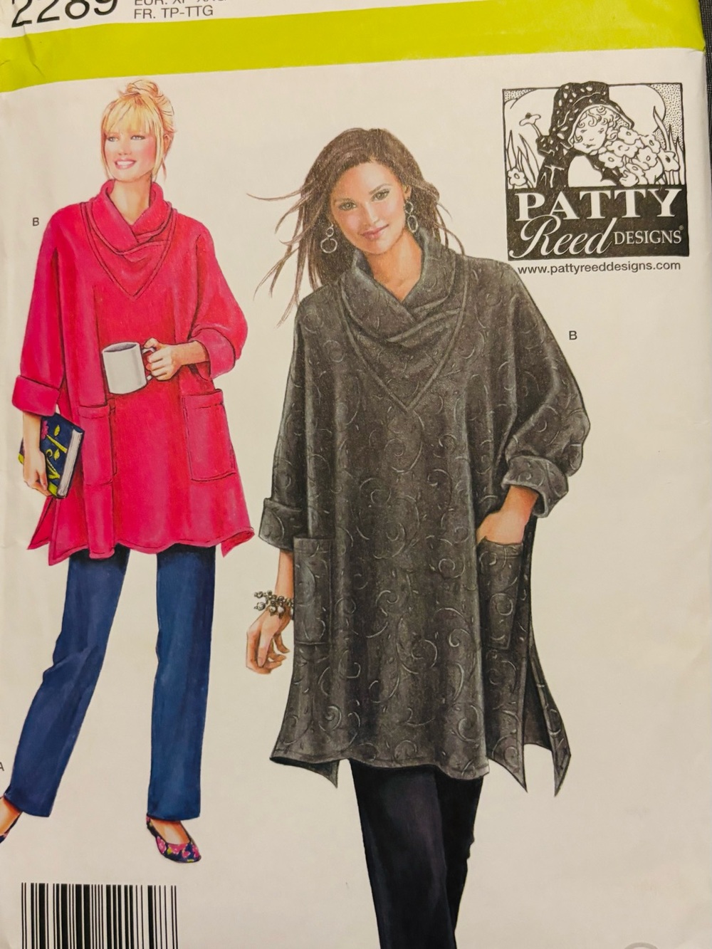 Simplicity 2289 Tunic Poncho Pant Set size XS-XXL New Uncut